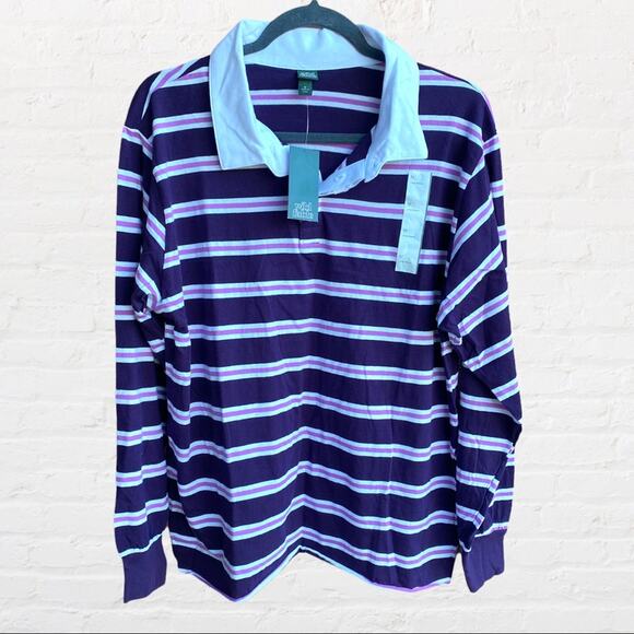 NEW (2) Wild Fable unisex long sleeve collared shirt - Picture 3 of 8